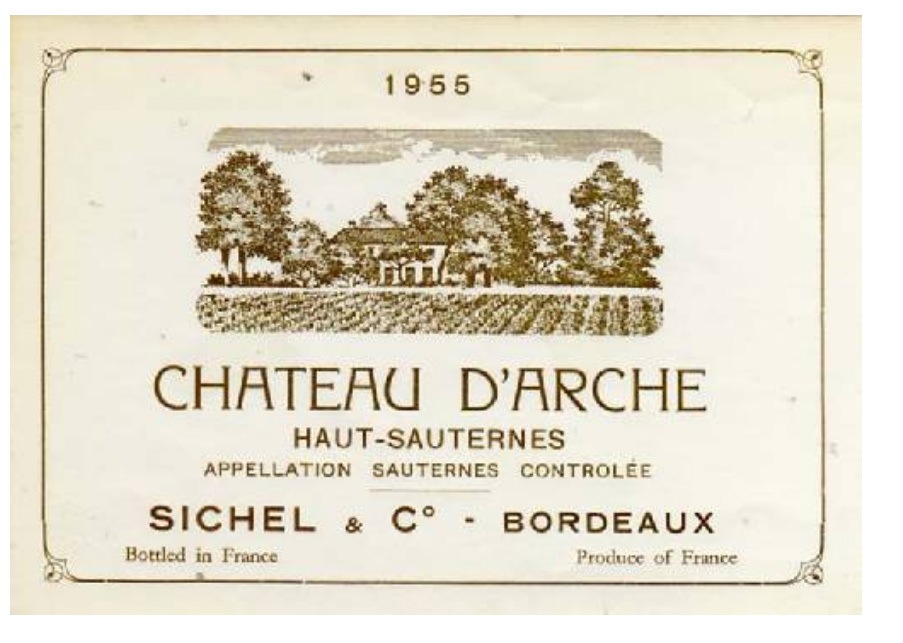 Château d'Arche Haut Sauternes 1955, Sichel & Co Bordeaux