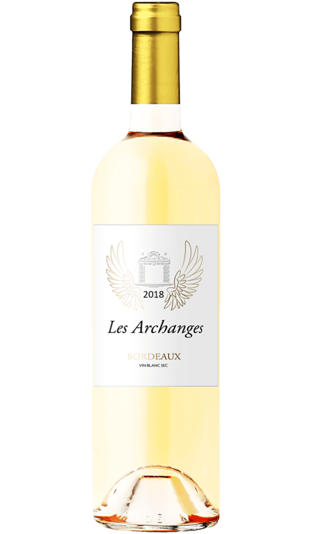 Bouteille de vin : Archanges Blanc 2018 Bordeaux Vin blanc sec du Château d'Arche