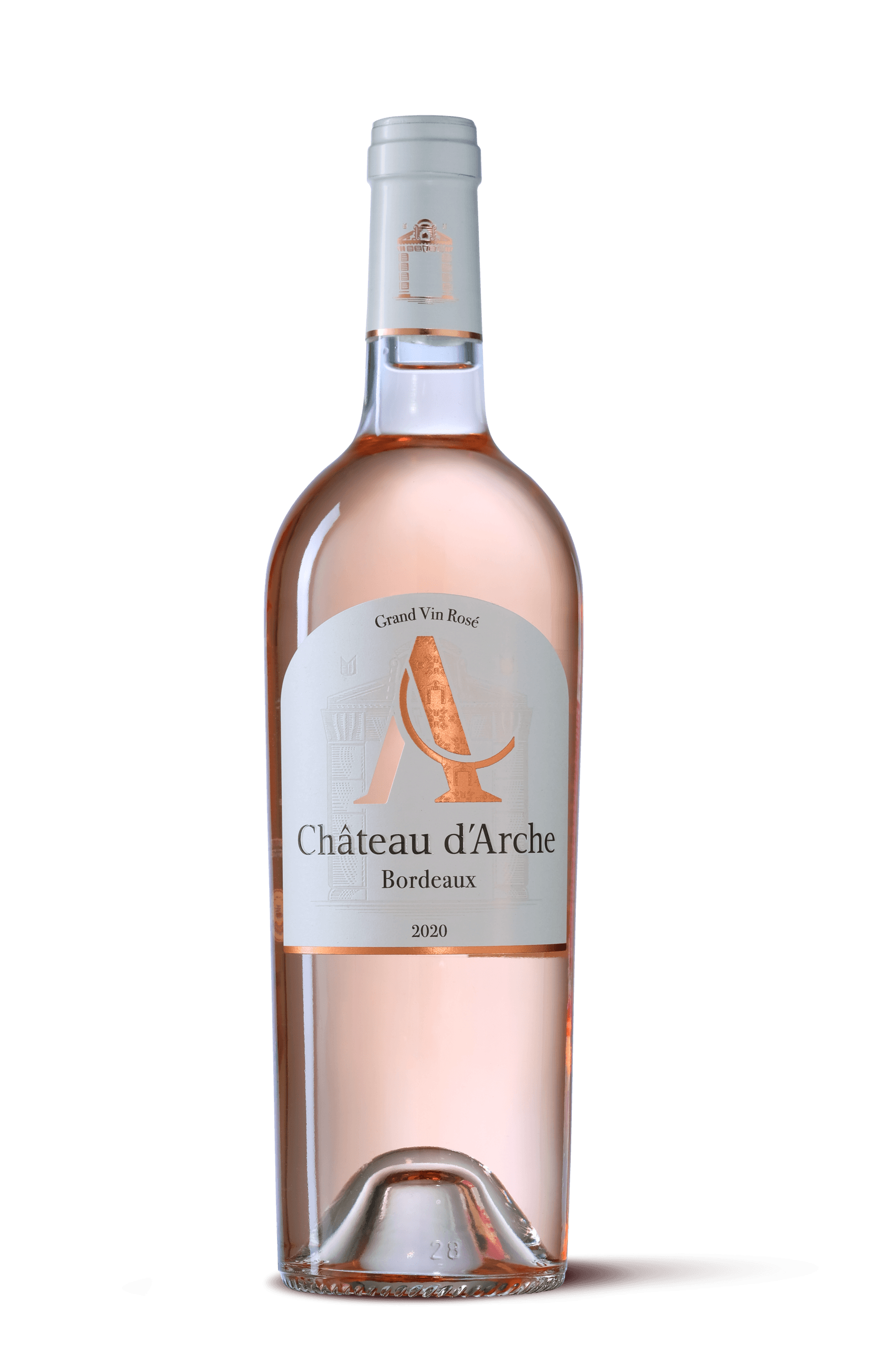 Bouteille de vin, rosé du Château d'Arche