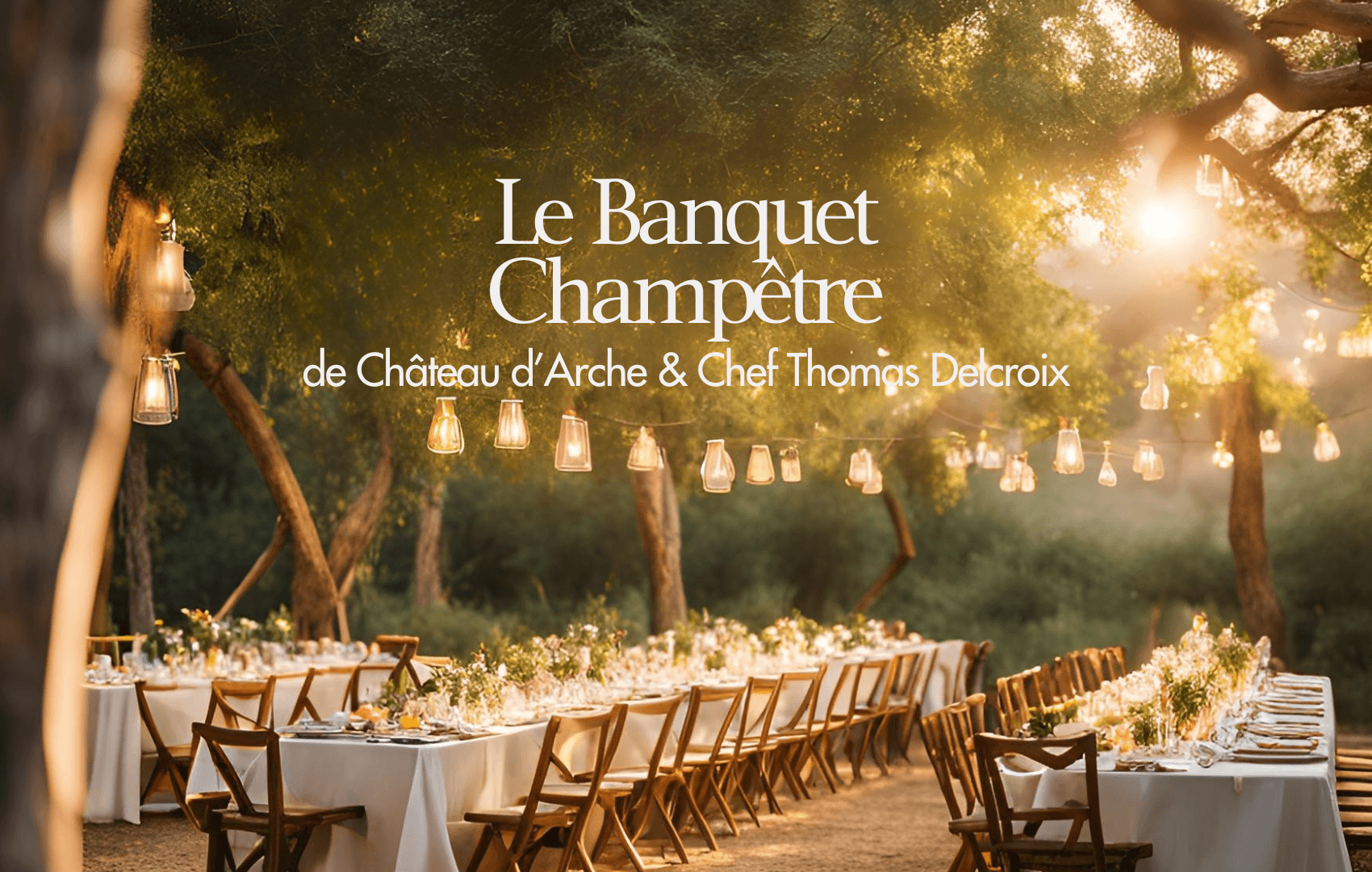 Le Banquet Champêtre de Château d’Arche & Chef Thomas Delcroix - Chateau d'Arche